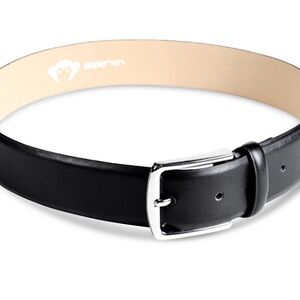 Appaman Black Leather Boys Belt Size L NWT